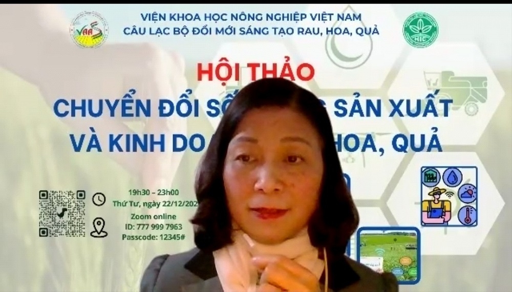 TS Nguyễn Tân Lộc (Viện Nghiên cứu Rau quả) cho biết chuyển đổi số giúp ngành rau hoa quả nói riêng, ngành nông nghiệp nói chung thích ứng với tình hình dịch Covid-19.