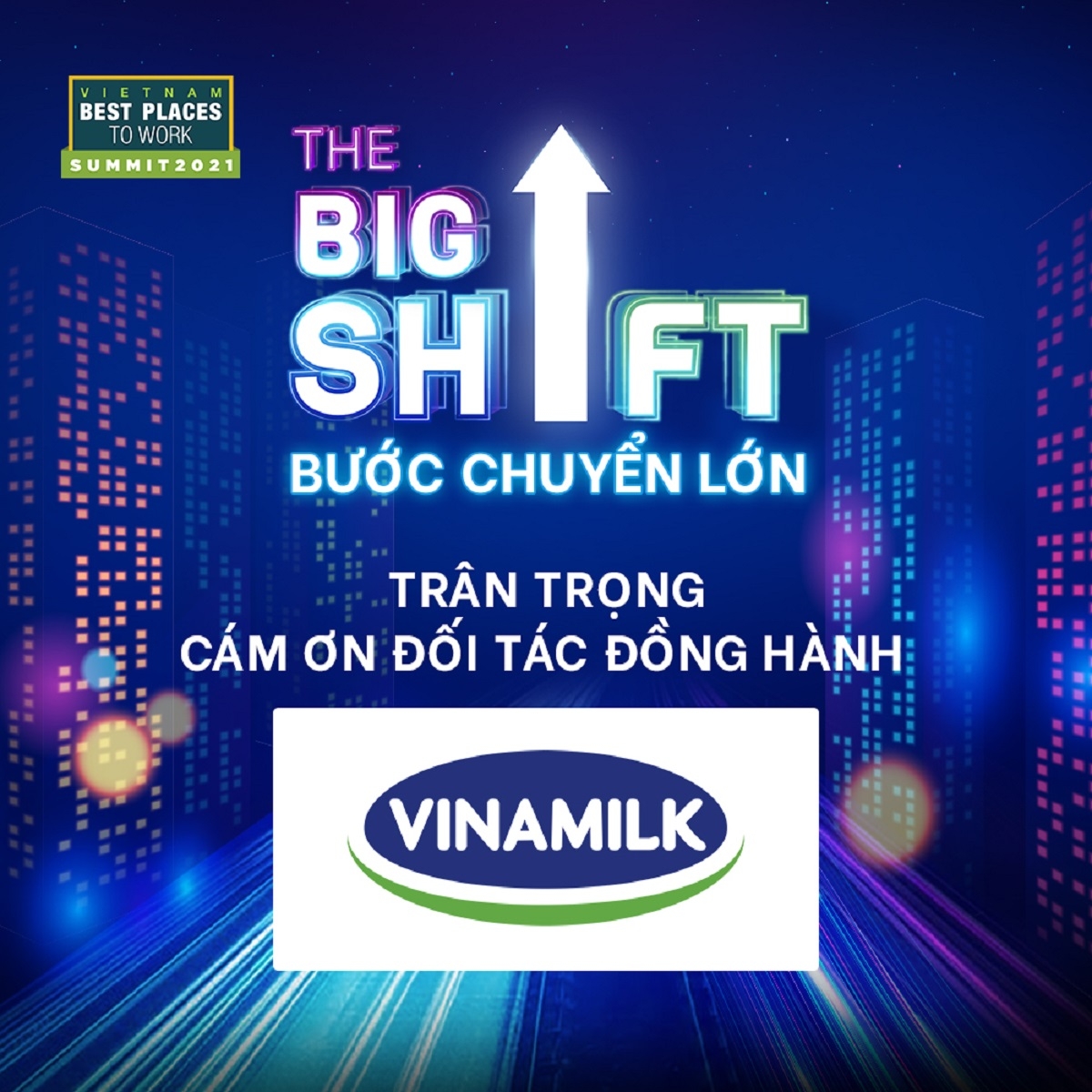 Vinamilk là đối tác đồng hành cũng khảo sát Nơi làm việc tốt nhất Việt Nam năm 2021.