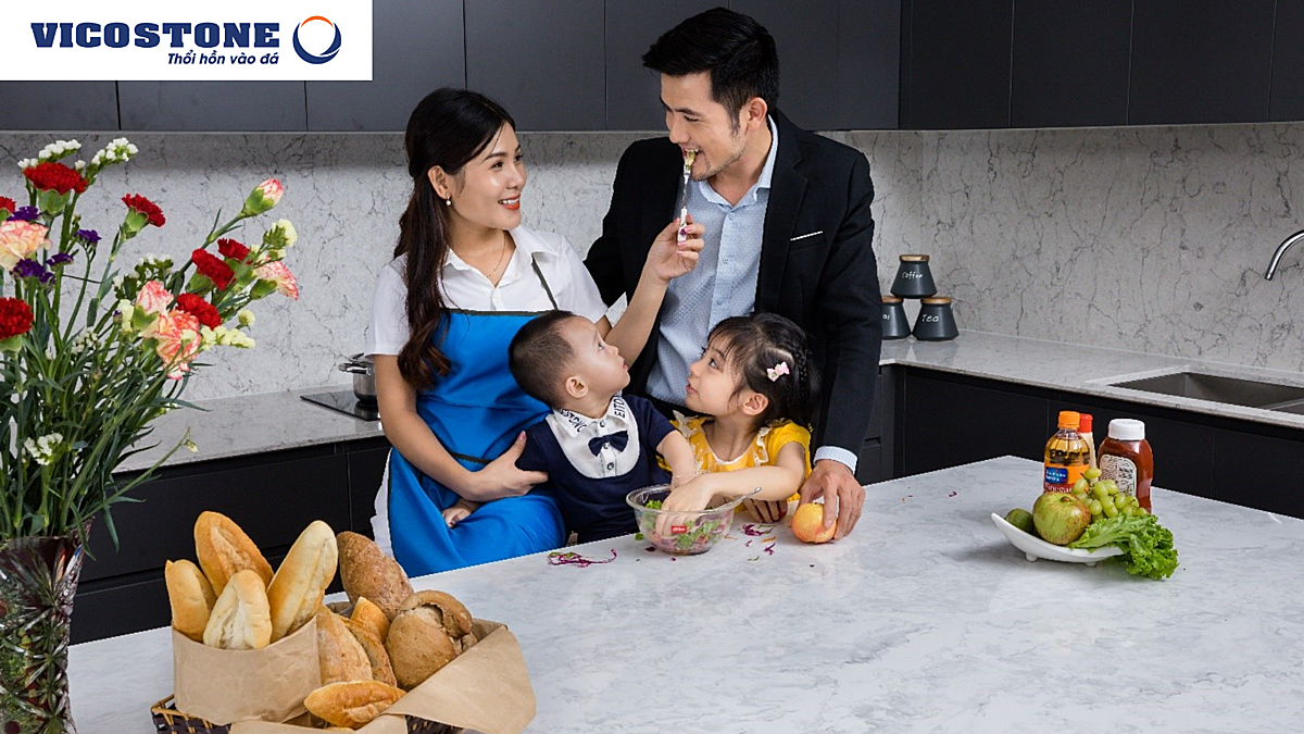 Sản phẩm đá Vicostone mang lại sự ấm cúng trong gia đình bạn.