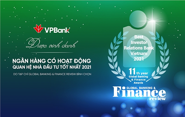 VPBank là ngân hàng duy nhất của Việt Nam đoạt giải thưởng quốc tế “Best IR 2021”.