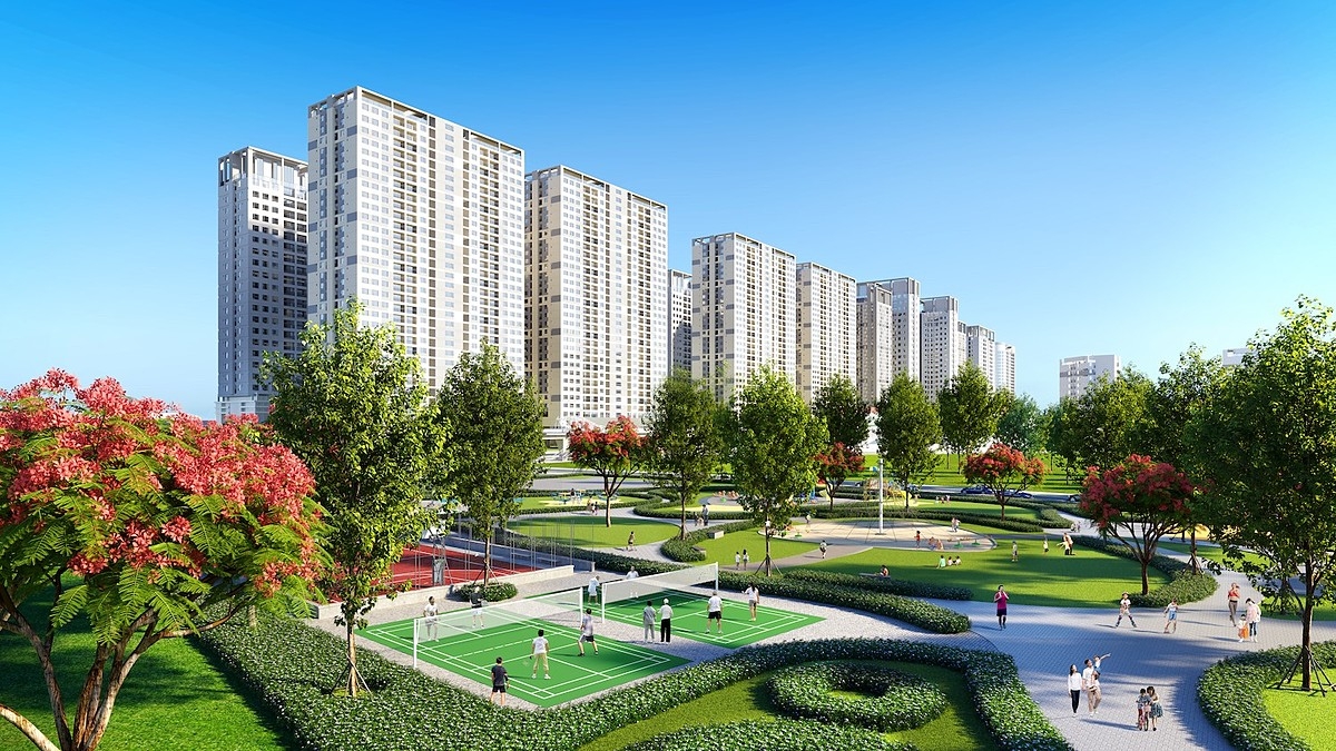 Đến với Hinode Royal Park (Hoài Đức) cư dân có cơ hội trải nghiệm không gian sống xanh cùng nhiều tiện ích ngoài trời.