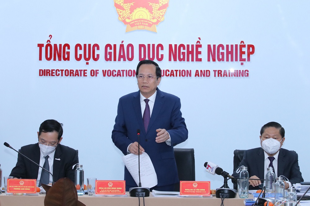 Bộ trưởng Bộ LĐ-TB&XH Đào Ngọc Dung cho biết Tổng cục Giáo dục Nghề nghiệp đã đổi mới, thích ứng linh hoạt trong công tác đào tạo nghề.