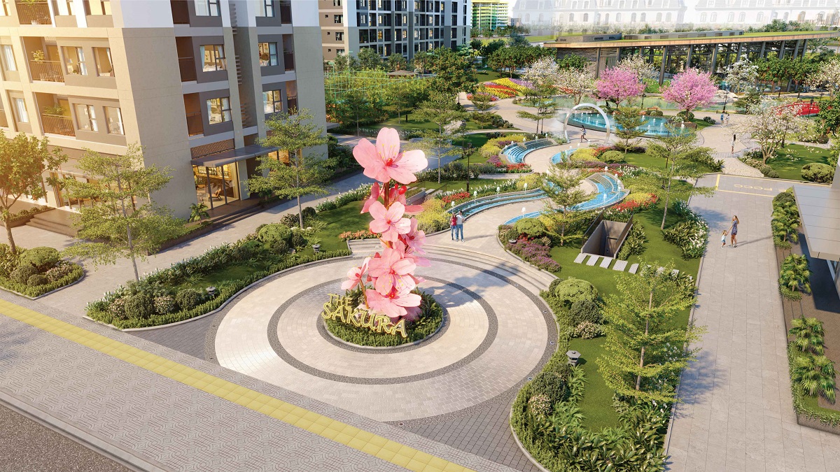 Không gian đậm chất Nhật tại The Sakura – Vinhomes Smart City.