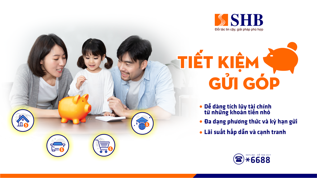 Gửi góp tiết kiệm dễ dàng cùng SHB.