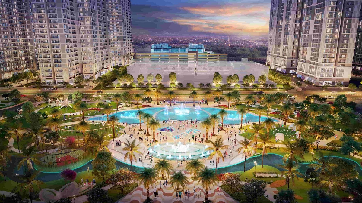 Quảng trường The Ocean View rộng 15 nghìn m2 là 1 trong hàng trăm tiện ích tại P1 – The Pavilion, đảm bảo cư dân có cuộc sống đẳng cấp, thời thượng.