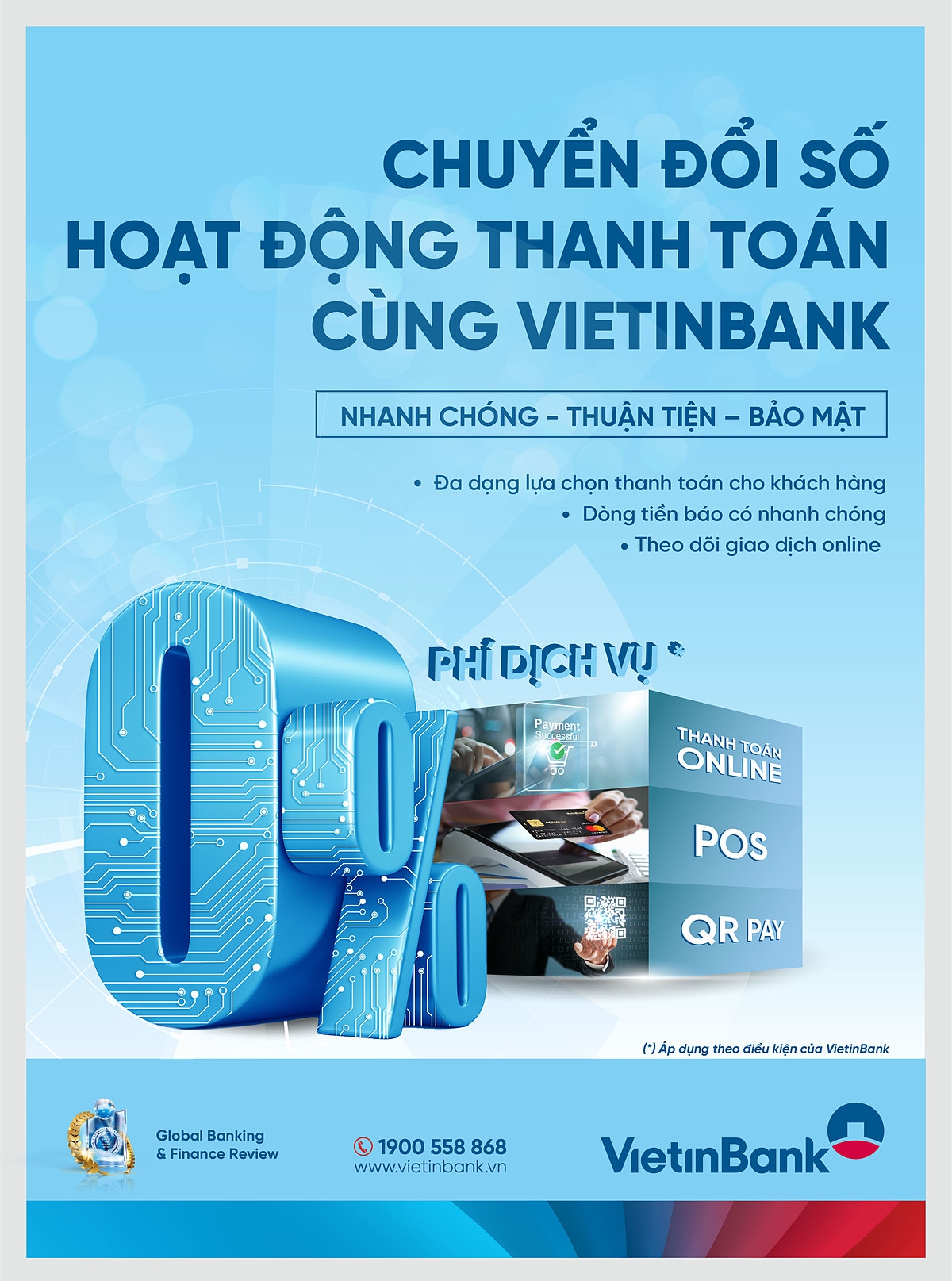 Chuyển đổi số hoạt động thanh toán cùng VietinBank.