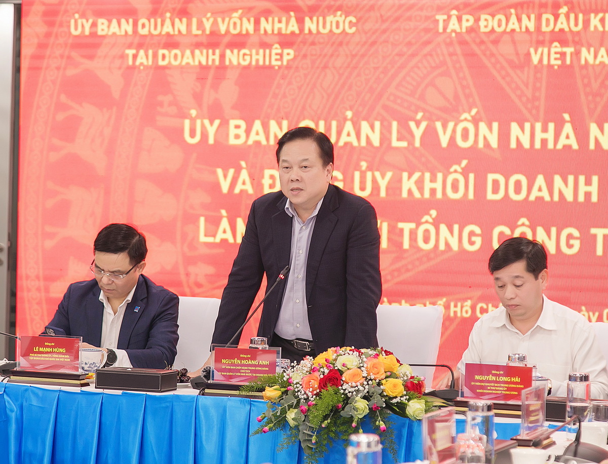 Phát biểu của đồng chí Nguyễn Hoàng Anh - Ủy viên Ban Chấp hành Trung ương Đảng, Chủ tịch Ủy ban Quản lý vốn Nhà nước tại doanh nghiệp.