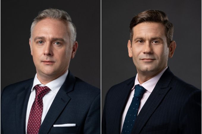 Alex Crane (trái) được bổ nhiệm làm giám đốc điều hành của Knight Frank Vietnam Property, và Ben Grey (phải) được bổ nhiệm làm giám đốc thị trường vốn. ẢNH: KNIGHT FRANK