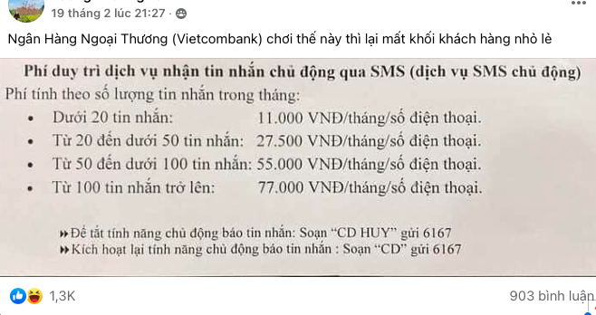Trên các diễn đàn, mạng xã hội nhiều người kêu gọi tẩy chay dịch vụ của Vietcombank.