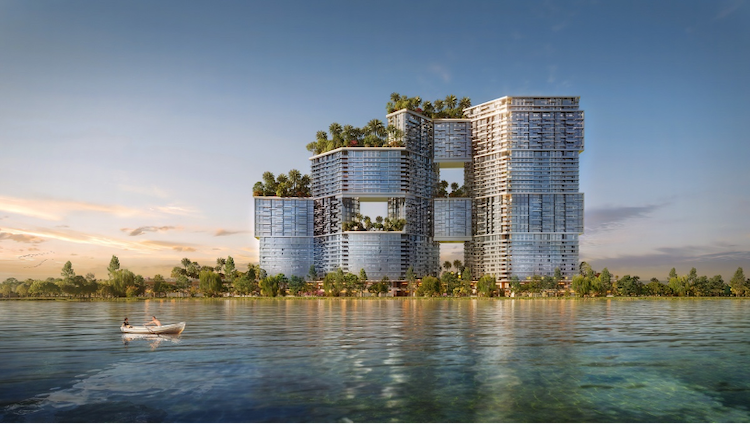 Theo Perkins Eastman – Tập đoàn thiết kế danh giá của Mỹ (trụ sở tại New York), Sky Forest sở hữu kiến trúc xuất sắc đến mức xứng đáng đứng vào danh sách những toà tháp biểu tượng đẹp nhất của Việt Nam. Dự án được lấy cảm hứng từ kỳ quan thế giới “vườn treo Babylon”.