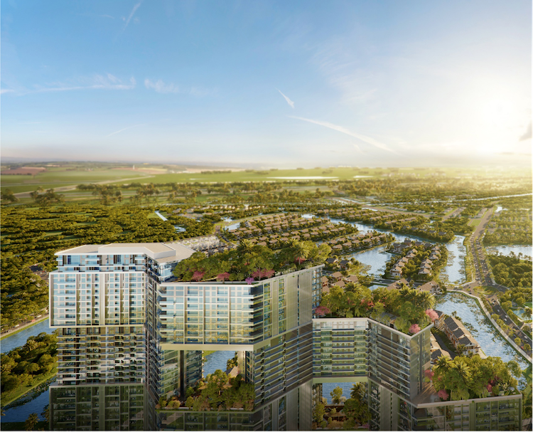 Tham vọng “vẽ thiên nhiên lên bầu trời” , khiến mỗi căn hộ tại Sky Forest, dù ở bất cứ độ cao nào, chỉ cần mở cửa là chạm vào thiên nhiên, hoa cỏ - vốn là đặc sản của Ecopark.