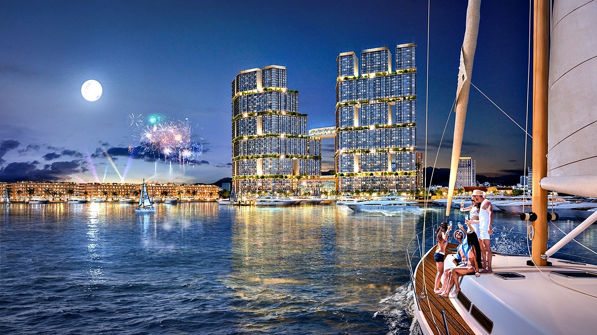 Ảnh phối cảnh minh họa Sun Marina Town.