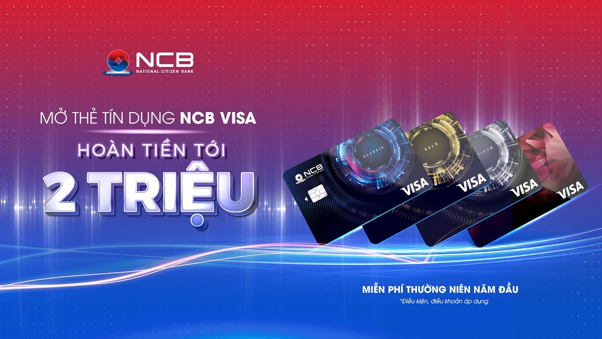 Thẻ tín dụng quốc tế NCB Visa
