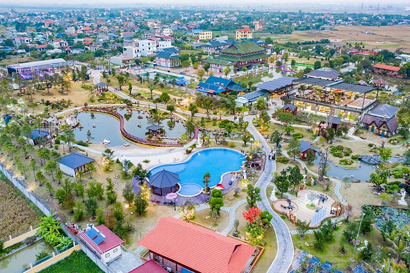 VI phạm tại Khu du lịch Big Sun, xã Hữu Bằng, huyện Kiến Thụy vẫn chưa được xử lý dứt điểm (ảnh FB khu du lịch Big Sun).