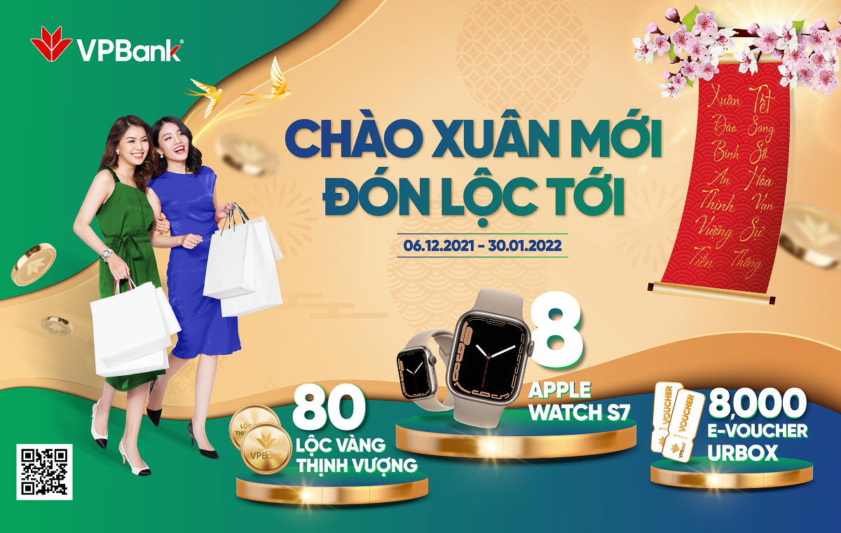 Poster chương trình Chào xuân mới - Đón lộc tới.