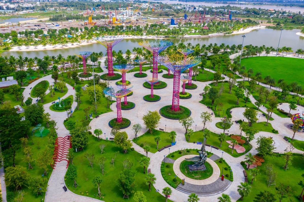 Công viên xanh rộng 36 ha tại đại đô thị Vinhomes Grand Park.