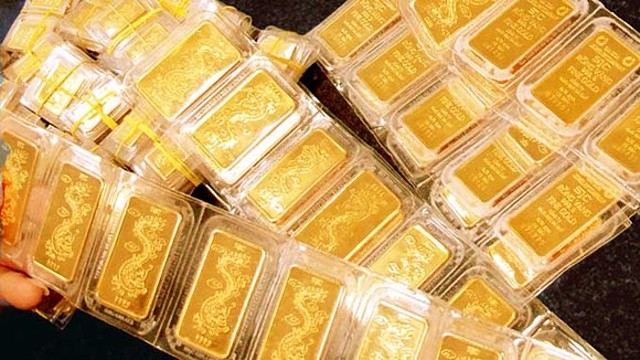 Giá vàng SJC đang giao dịch quanh mức 68 triệu đồng/lượng mua vào và 69 triệu đồng/lượng bán ra. (Ảnh: Int)