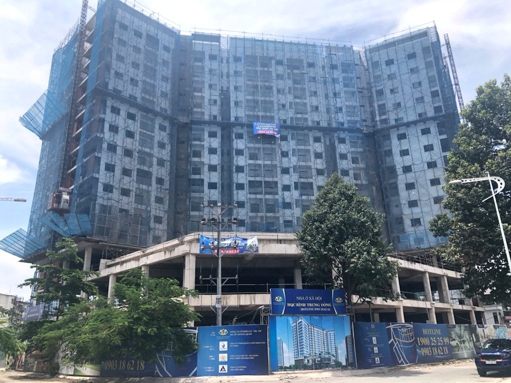 Dự án chung cư nhà ở xã hội HQC Bình Trưng Đông từng bị người mua khiếu nại vì trễ hẹn bàn giao căn hộ gần 3 năm.