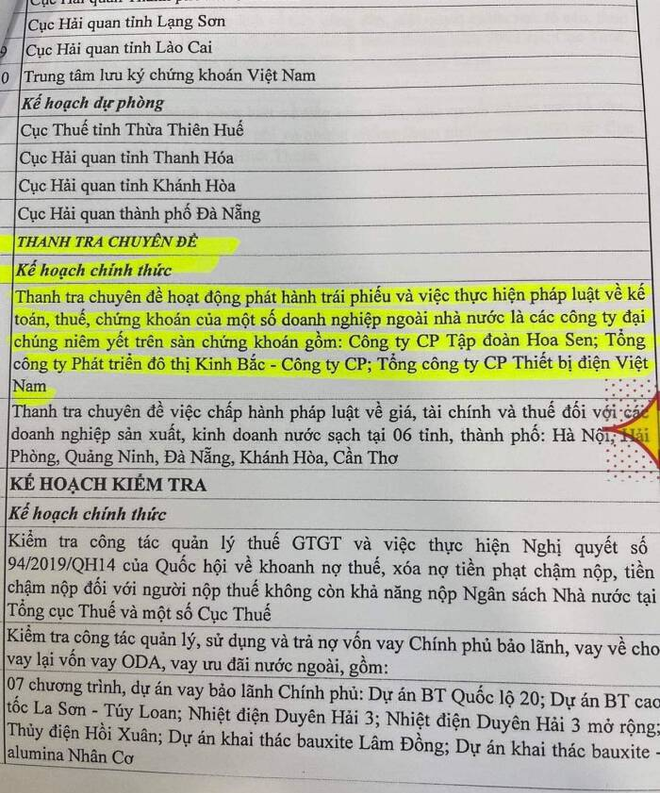Hình ảnh về văn bản được lan truyền trên mạng xã hội chiều ngày 8/4.