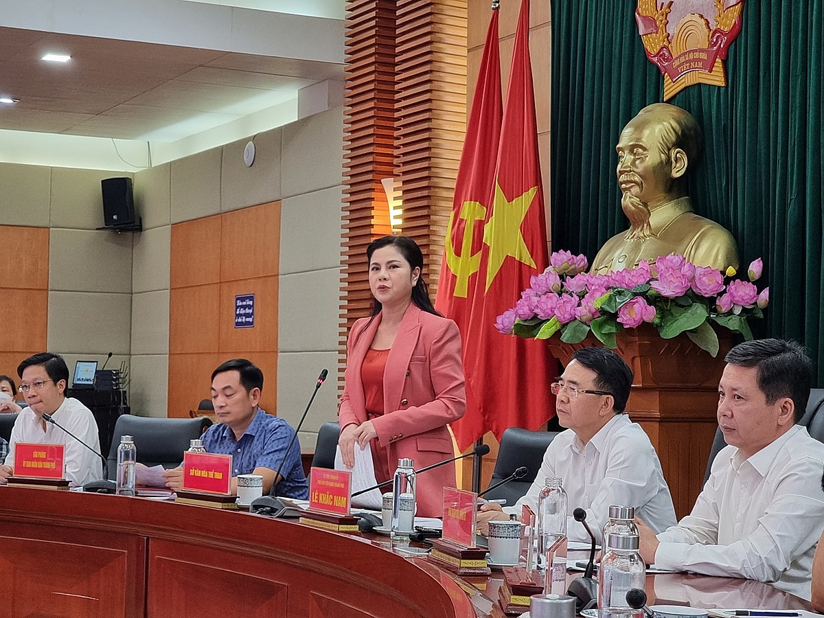 Bà Hoàng Mai - Giám đốc sở Văn hóa - Thể thao: Mỗi năm, Lễ hội Hoa phượng đỏ có nội dung khác nhau, đặc sắc hơn, phong phú hơn.