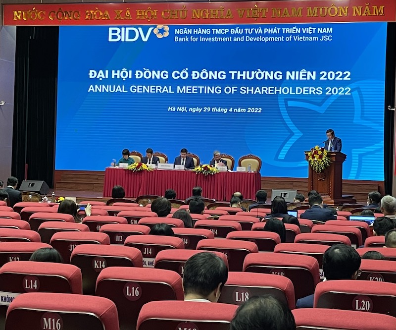 Phiên họp cổ đông thường niên 2022 BIDV