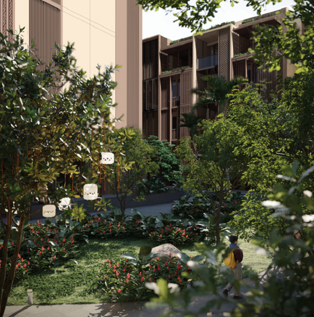 The Global City chú trọng không gian xanh.