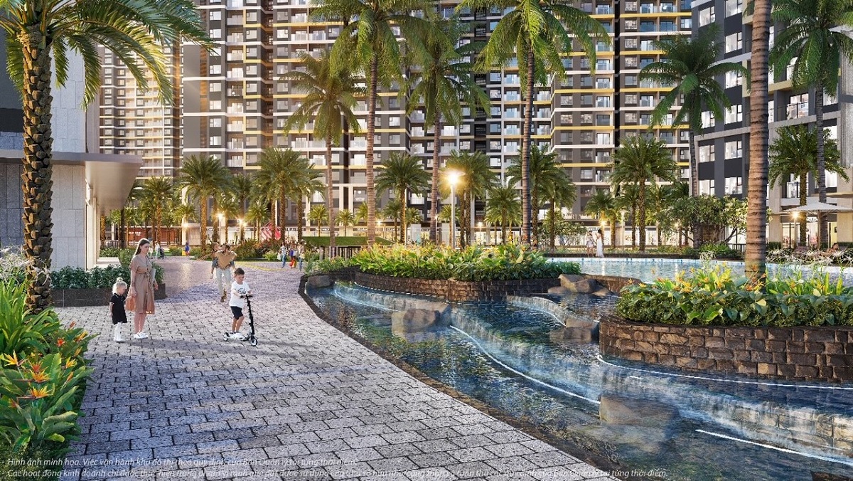 Không gian nội khu cho cả gia đình thoải mái vui đùa tại The Beverly Solari.