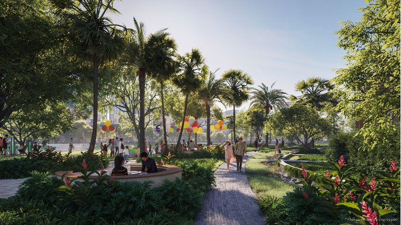 Gần 13 Ha cây xanh.