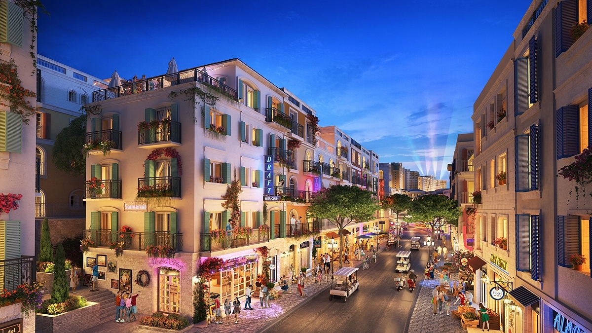 Shophouse The Center sắp sửa hoàn thiện, sẵn sàng đón sóng du lịch Phú Quốc.