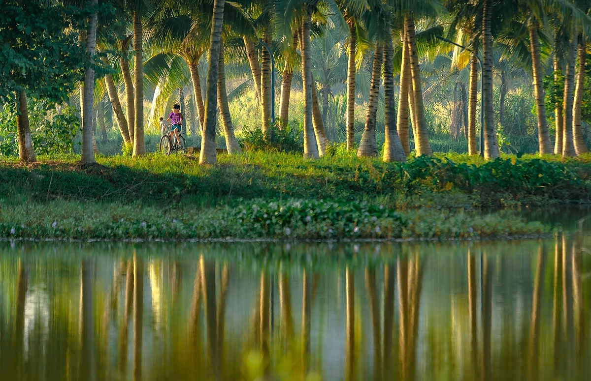 Không gian sống xanh giúp trẻ em vui vẻ hơn.