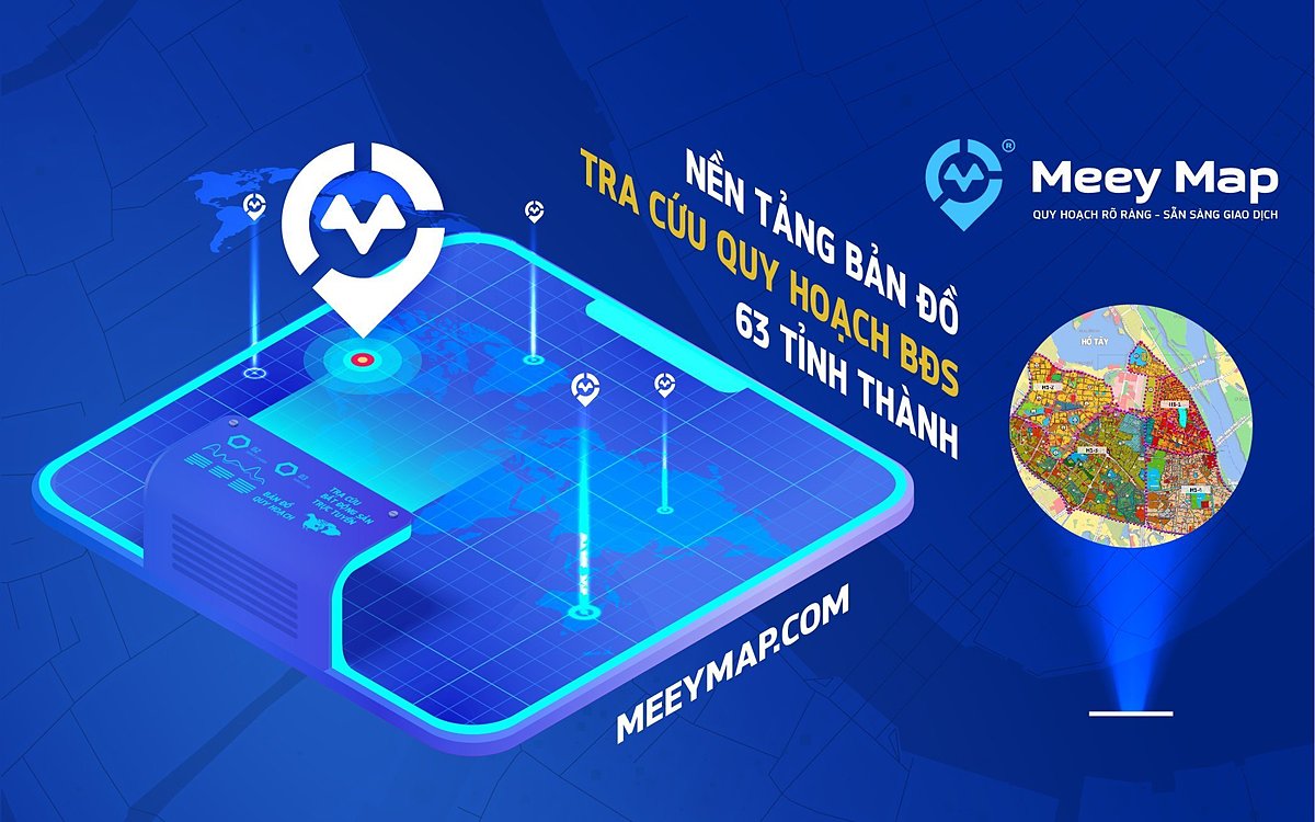 Meey Map – nền tảng bản đồ tra cứu quy hoạch trực tuyến và tìm kiếm thông tin bất động sản.