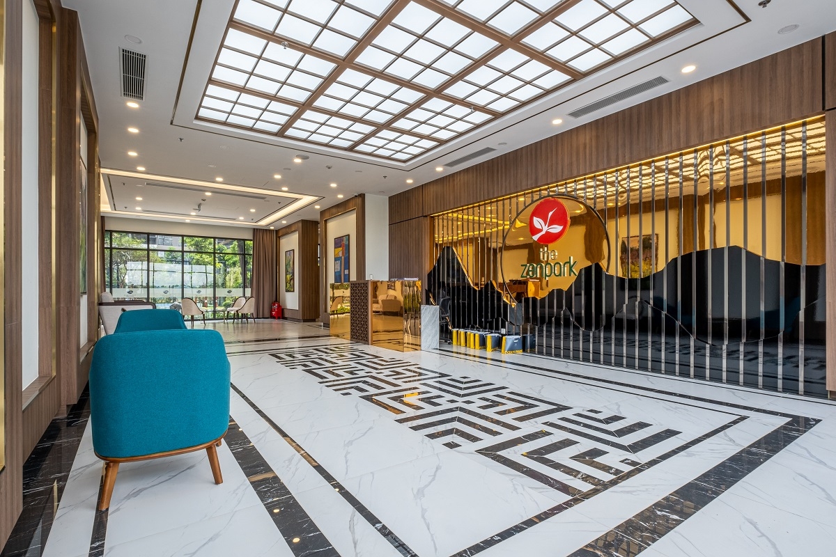 Sảnh căn hộ sang trọng, đẳng cấp của toà căn hộ R101 ( The Zenpark).