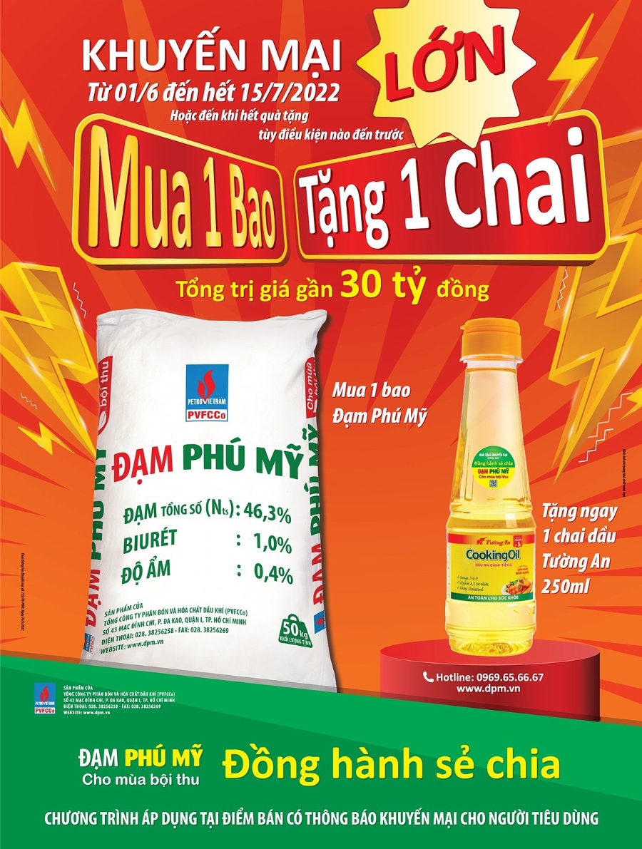Chương trình khuyến mãi của Đạm Phú Mỹ.