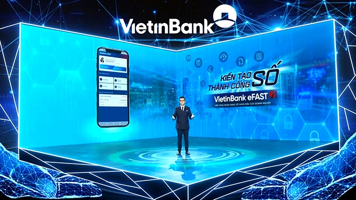 Lễ ra mắt VietinBank eFAST phiên bản mới trên các nền tảng số.