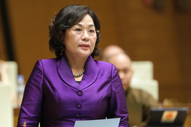 Thống đốc Ngân hàng Nhà nước Việt Nam Nguyễn Thị Hồng. (Ảnh: Quochoi.vn)