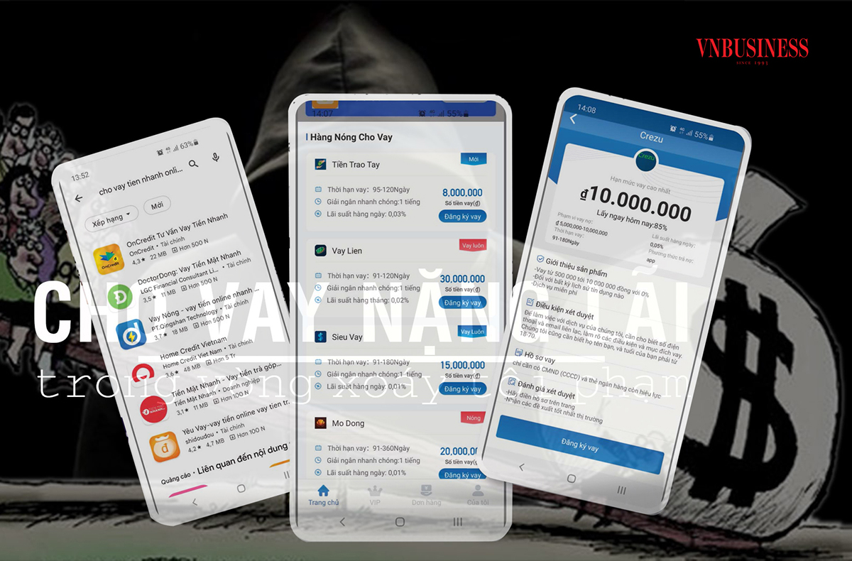 Các ứng dụng vay nợ lãi suất cắt cổ vẫn đang hoành hành, gây hệ quả nghiêm trọng.