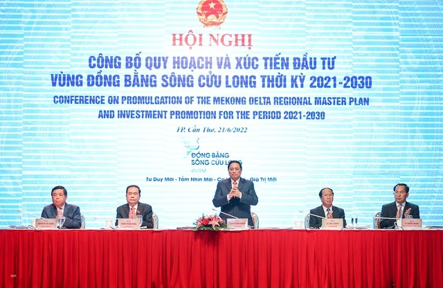 Thủ tướng Chính phủ chủ trì Hội nghị công bố quy hoạch và xúc tiến đầu tư vùng Đồng bằng sông Cửu Long thời kỳ 2021-2030.