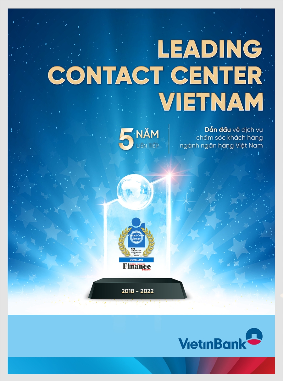 5 năm liên tiếp, VietinBank giữ vững vị thế dẫn đầu trong ngành chăm sóc khách hàng.