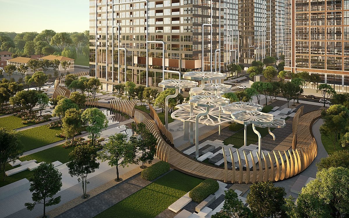 Thiết kế quảng trường của Grand Marina, Saigon mang đậm giá trị văn hóa – lịch sử (ảnh phối cảnh)