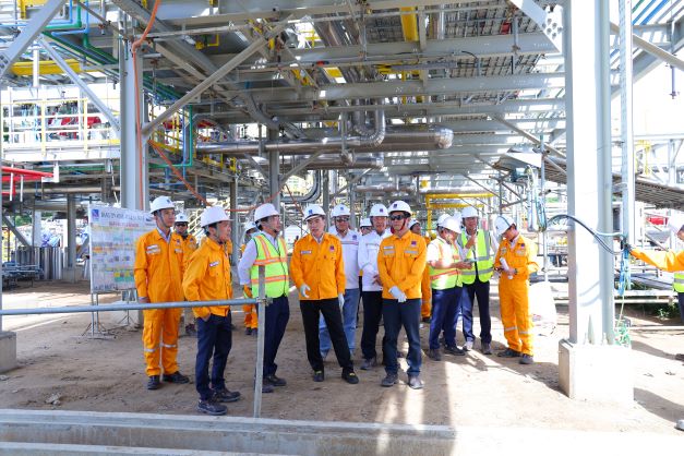 Đoàn công tác đã đến thực địa Kho cảng PV GAS Vũng Tàu.