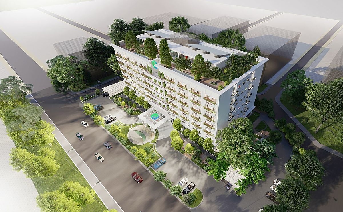 Bản phối cảnh Viện dưỡng lão Phương Đông Asahi.