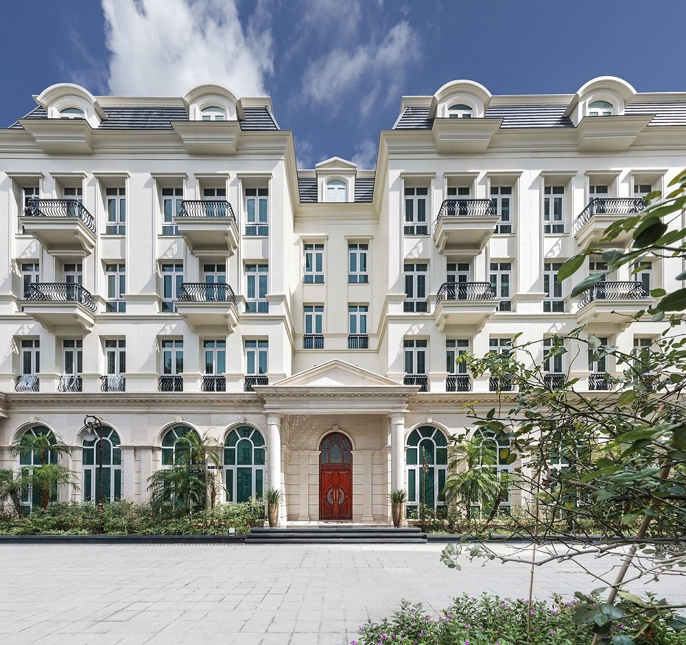 Thế minh đường rộng tại các dự án của Văn Phú - Invest (Minh họa: khu biệt thự tại Grandeur Palace - Giảng Võ)