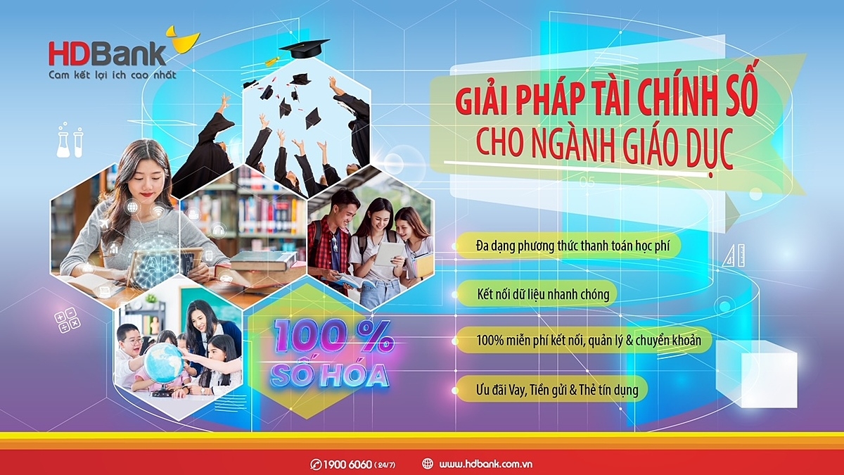 Nhiều ưu đãi bất ngờ từ giải pháp thu hộ học phí của HDBank.