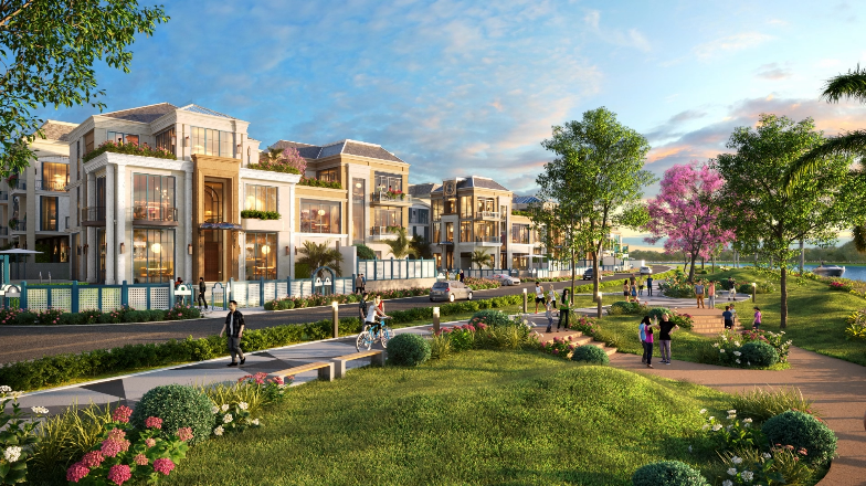 Không gian sống sang trọng, chan hòa cùng thiên nhiên tại Aqua City.