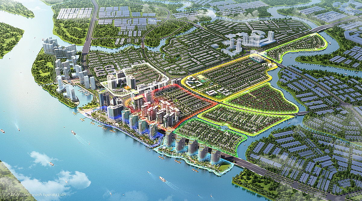 Phối cảnh dự án “ma” Izumi City do Nam Long Group làm chủ đầu tư.