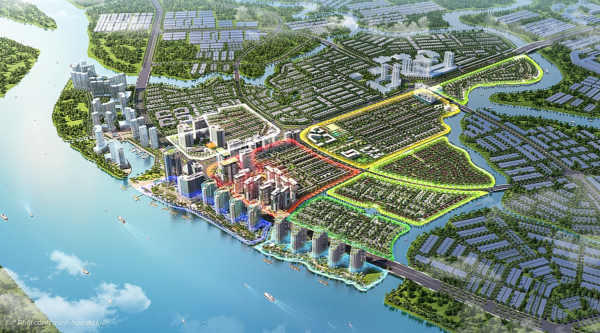 Phối cảnh dự án “ma” Izumi City do Nam Long Group làm chủ đầu tư.