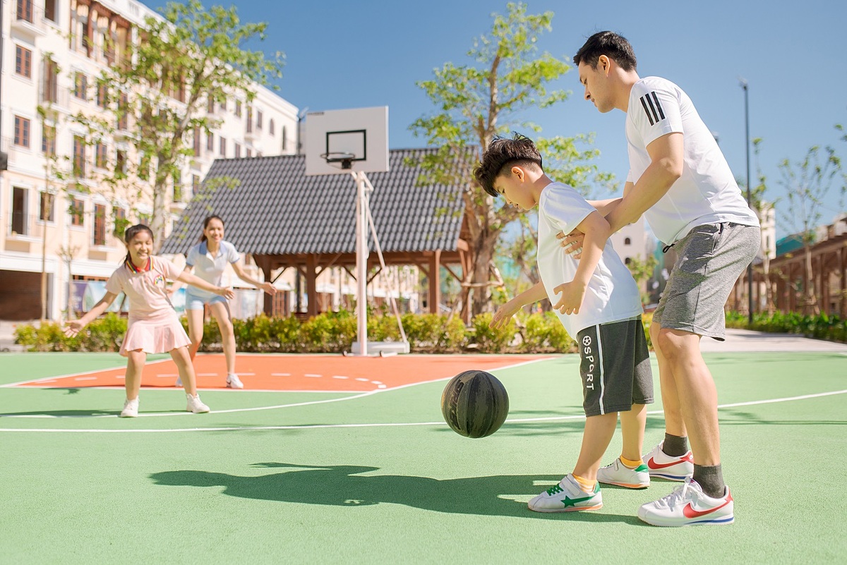 Hệ thống công viên, tiện ích cộng đồng gắn kết gia đình.