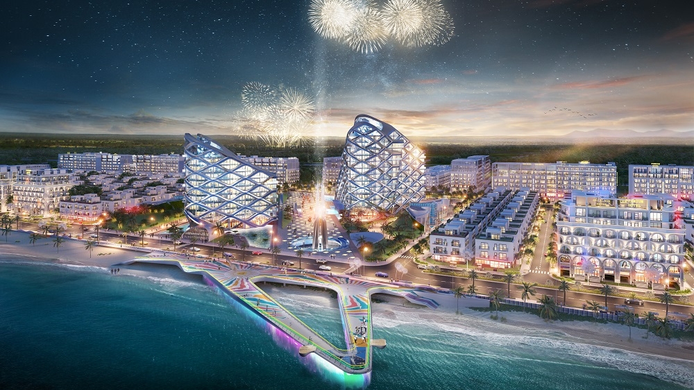 Cầu cảnh quan tại dự án Vlasta – Sầm Sơn.