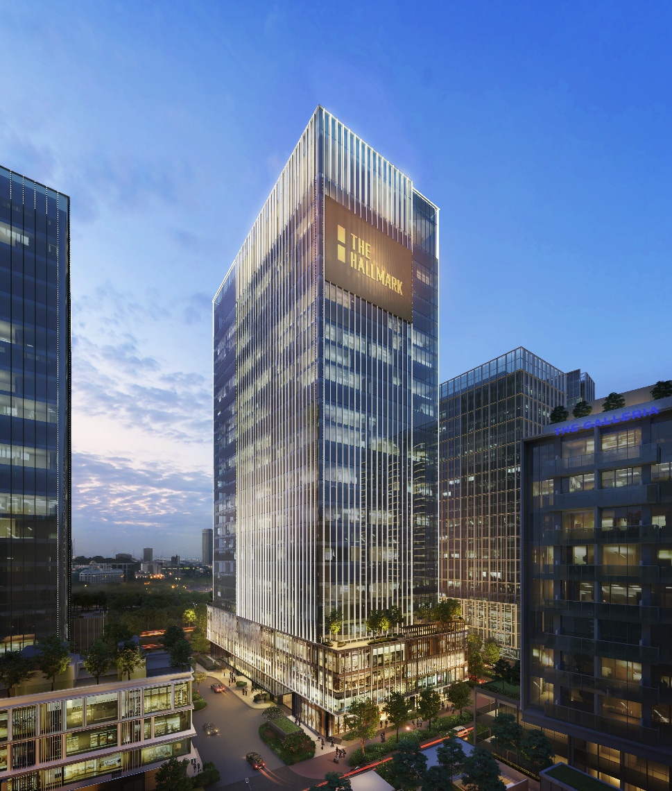 Phối cảnh tòa tháp The Hallmark nằm trong tổng thể dự án The Metropole Thủ Thiêm. (Nguồn: Internet).
