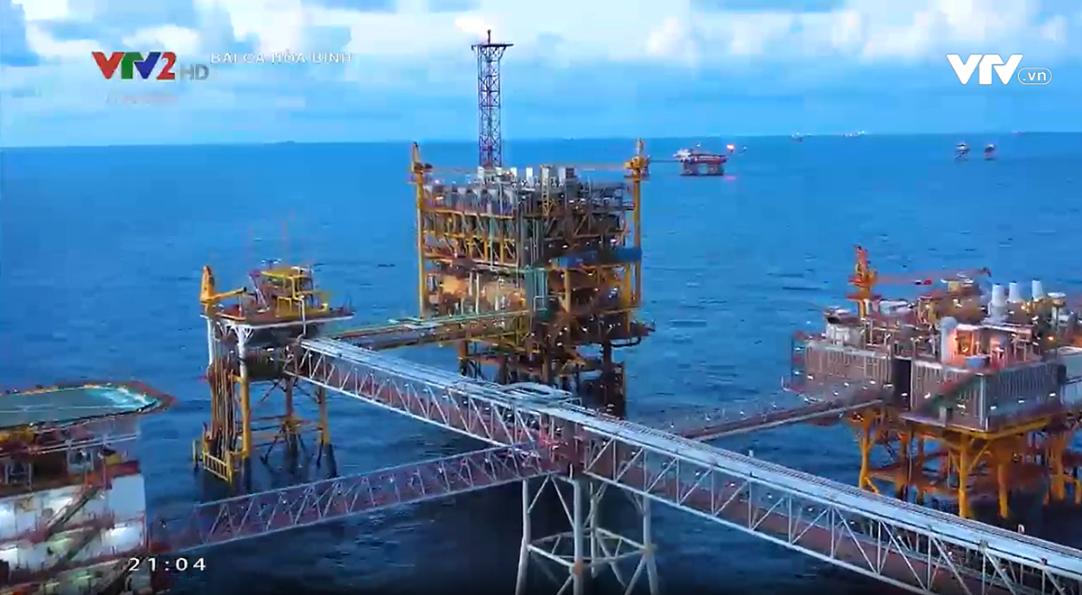 Phóng sự về mỏ dầu Bạch Hổ tại chương trình.